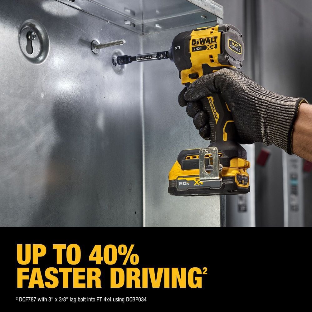 DEWALT 20V MAX XR 1/4 Inch Quiet Hydraulic Impact Driver Kit, large image number 7