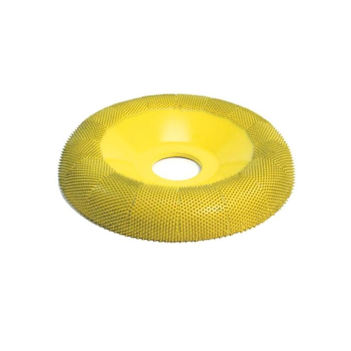 Saburrtooth 4in Donut Wheel Round Face Fine Grit 7/8in Bore