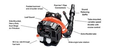 Echo 63.3 Gas Backpack Blower with Tube Throttle, large image number 1