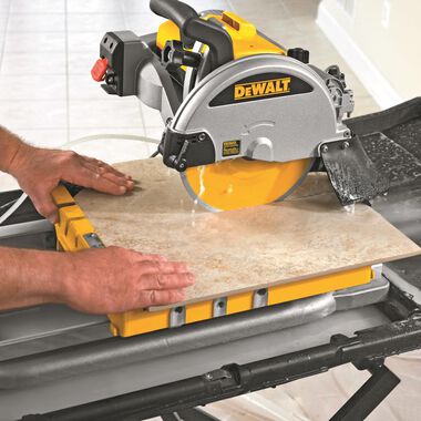 DEWALT 10 In. Wet Tile Saw with Stand, large image number 3