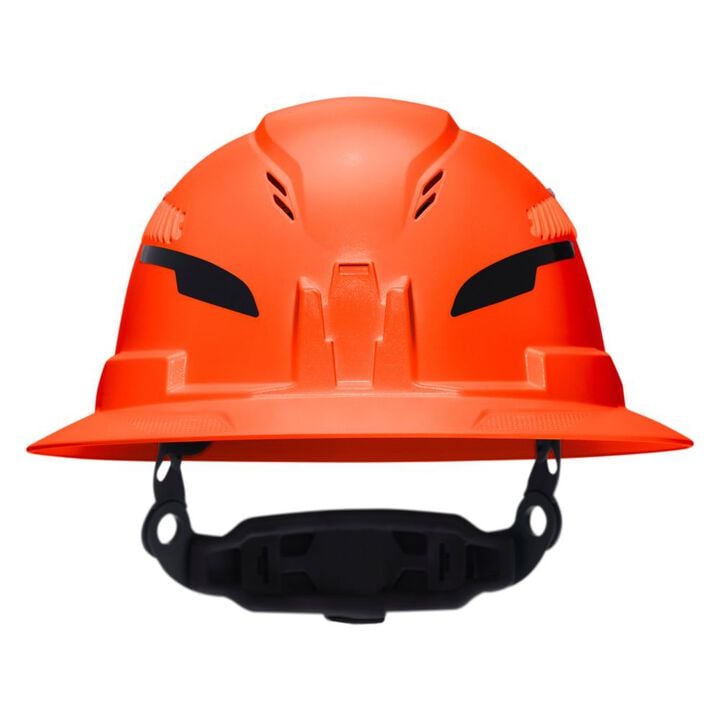 Klein Tools Class C Type-2 Hard Hat Vented Full Brim with Strap Orange