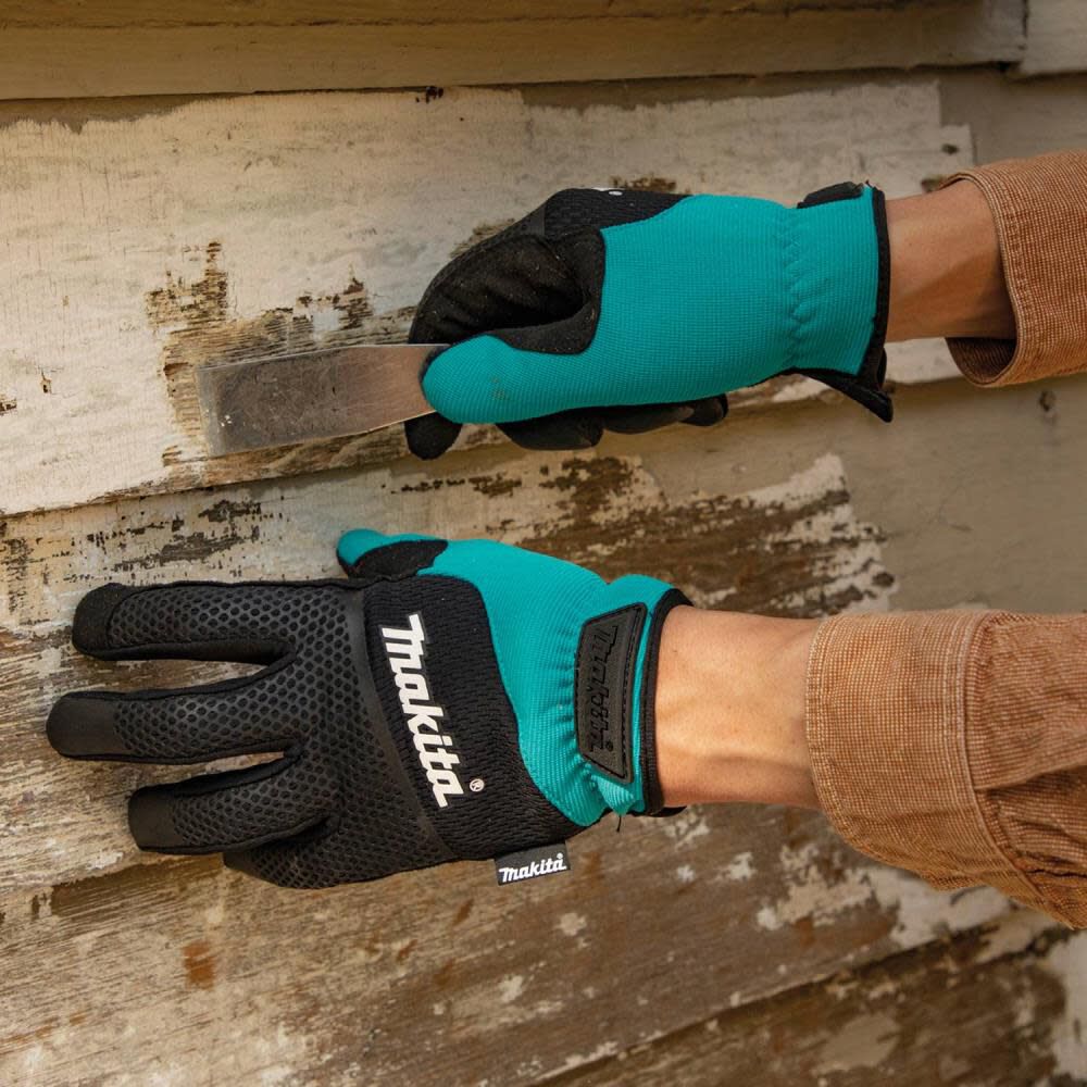 Makita Utility Work Gloves Open Cuff Flexible Protection, large image number 8