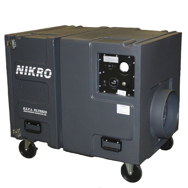Nikro Industries 115V 2000 CFM 2 Speed Corded Portable Polyethylene Air Scrubber, large image number 1
