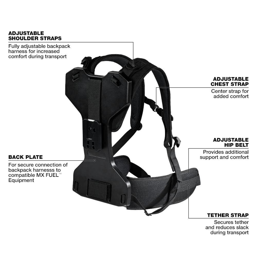 Milwaukee Backpack Harness Kit, large image number 4