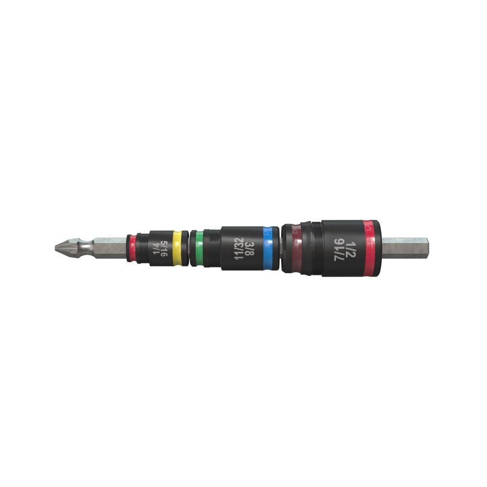 Malco Products 7-in-1  C-RHEX Flip Bit Socket Set, #2 Phillips Model  with 1/4"-5/16", 11/32 - 3/8", 1/2"-7/16" socket sizes, large image number 3