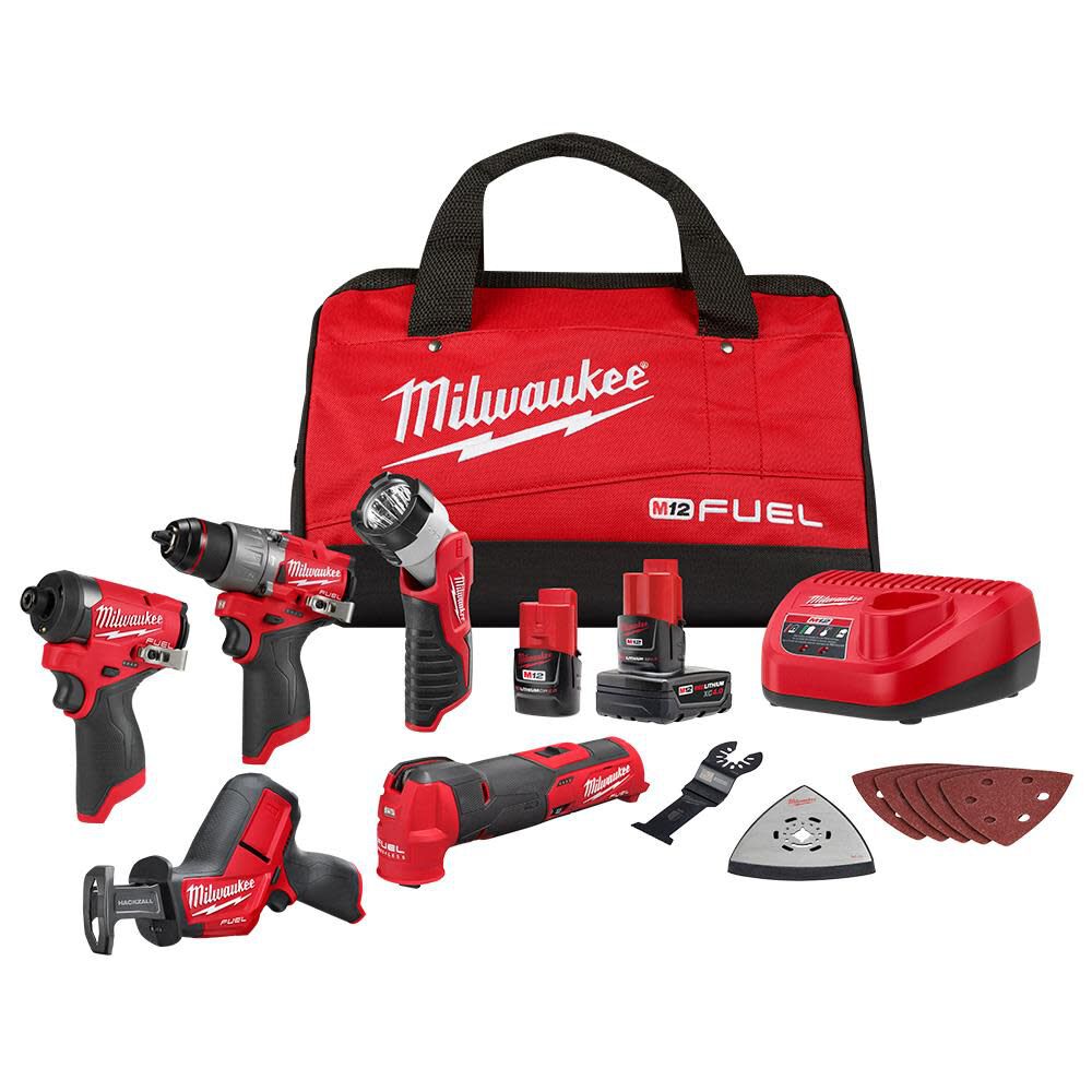 Tool Combo Kit Biggest Milwaukee Tool Set Milwaukee M12 FUEL