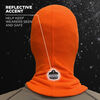 Ergodyne N-Ferno 6821 Orange Balaclava Face Mask - Fleece, small