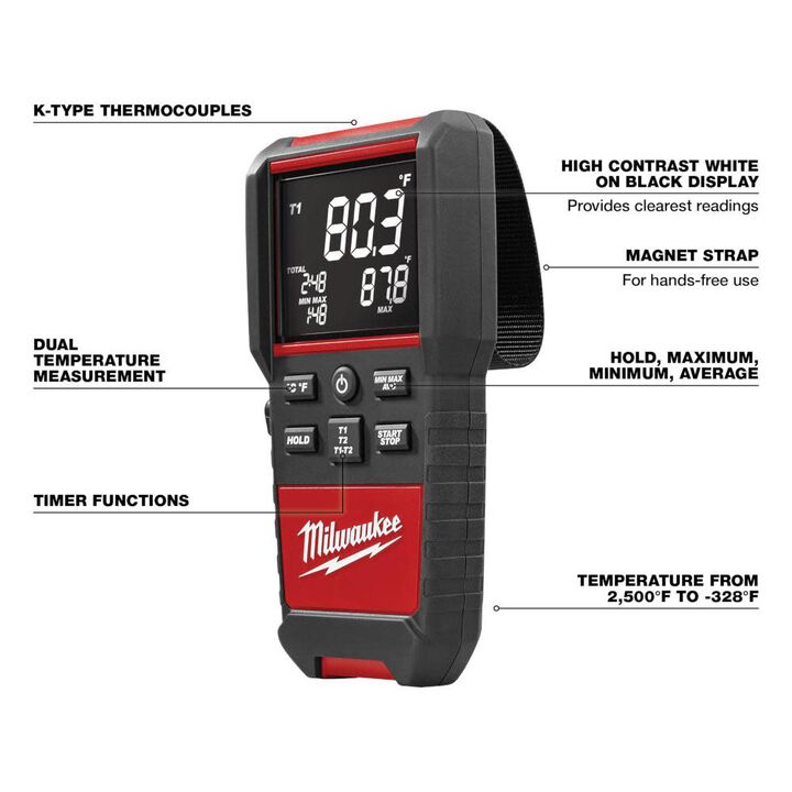 Milwaukee Contact Temp Meter, large image number 2