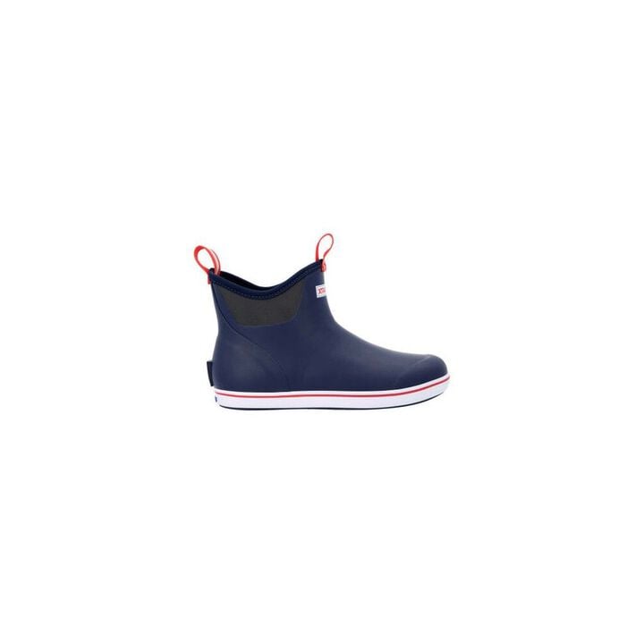 XTRATUF Men's 6 Inch Ankle Deck Boot Medium Width Navy/Red Size 10, large image number 6
