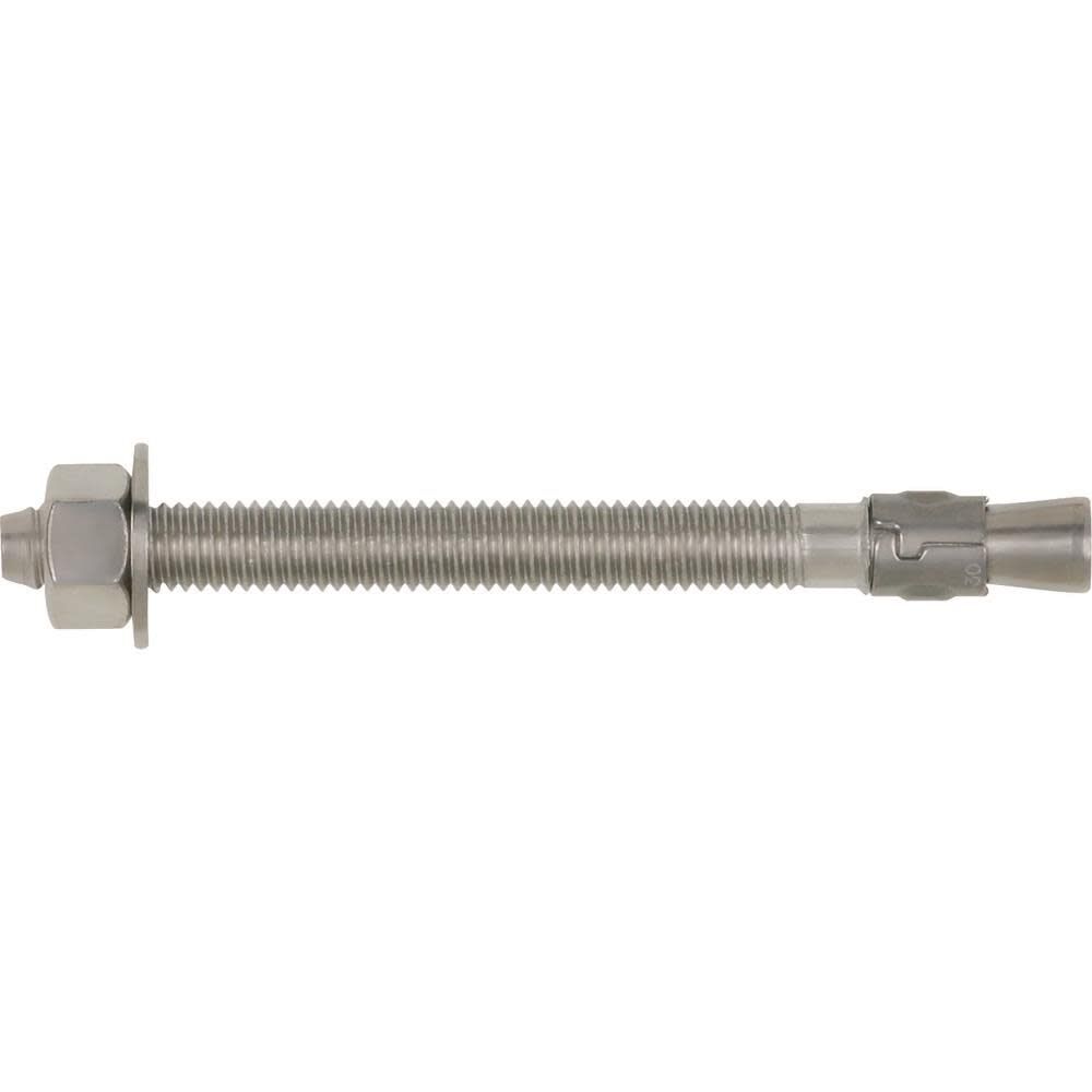 DEWALT Power-Stud 1/2 x 5-1/2 Inch 304 Stainless Steel Concrete Wedge Anchor 50 Pieces, large image number 1