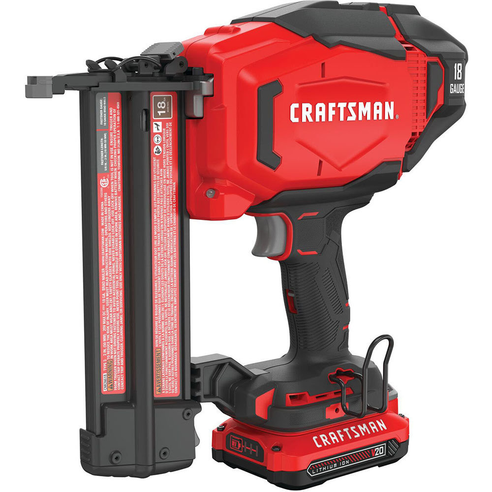CRAFTSMAN V20 18 Gauge Cordless Brad Nailer 1 Battery Kit - CMCN618C1