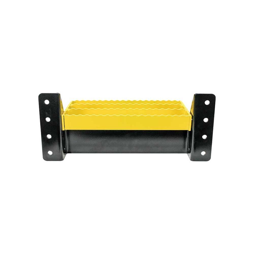 K&M Manufacturing Universal Flip-Up Tractor Step Black & Yellow, large image number 5