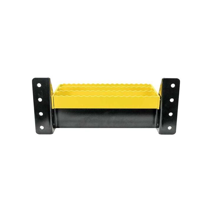 K&M Manufacturing Universal Flip-Up Tractor Step Black & Yellow, large image number 4