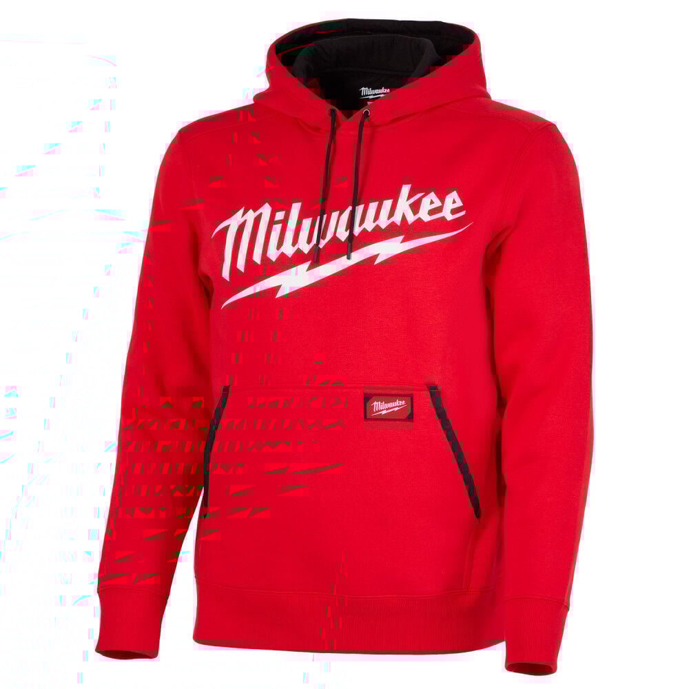 Milwaukee Logo Midweight Pullover Hoodie Red Size Small – 352R-S