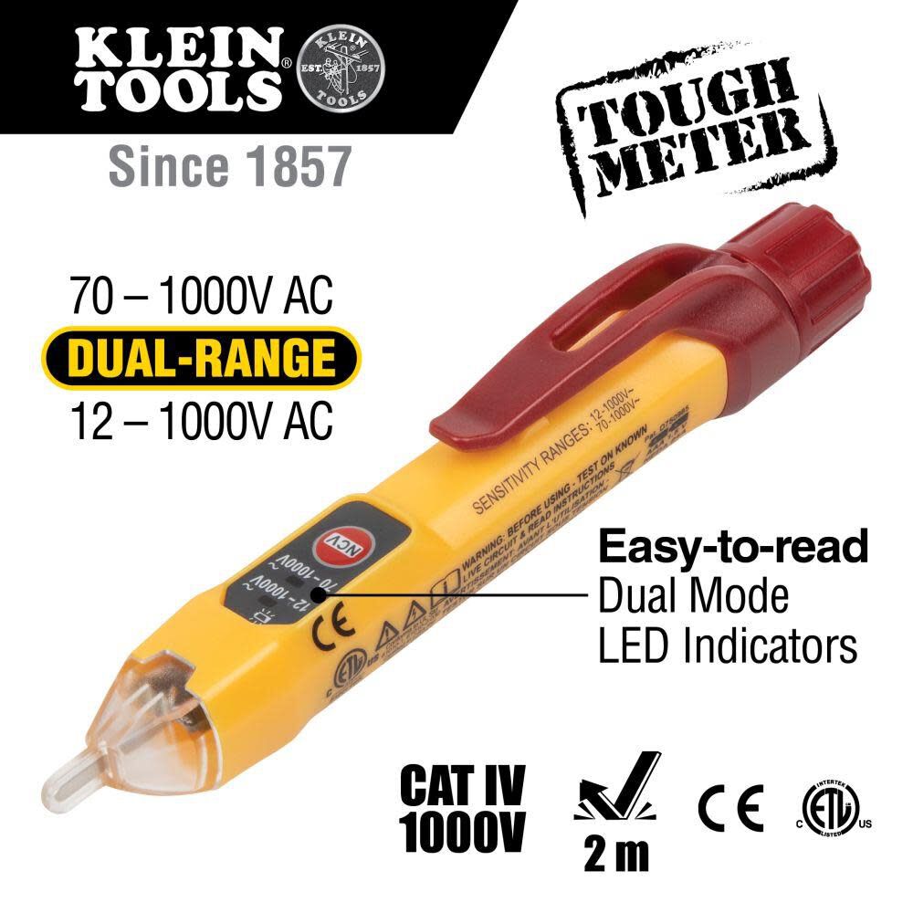 Klein Tools Dual Range Non-Contact Volt Tester, large image number 2