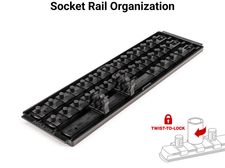 Tekton 3/8 Inch 12 Point Socket and Ratchet Set, 36 Pieces (1/4-1 Inch), large image number 5