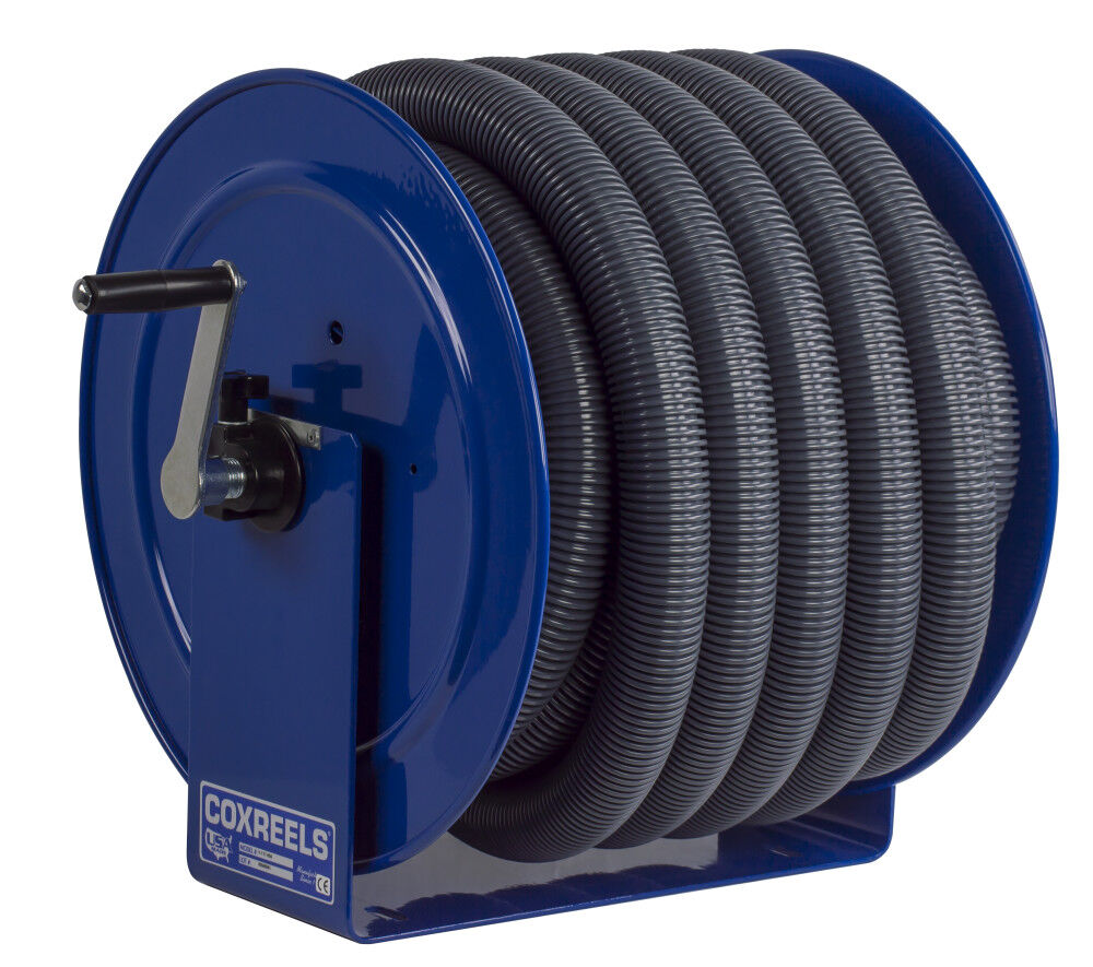 Coxreels Hose Reel Vacuum Only Direct Crank Rewind 1 1/2in 2in ID 50' Hose Capacity, large image number 8