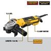 DEWALT 5in Angle Grinder with Kickback Brake No Lock On, small image number 3