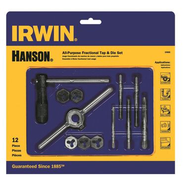 Irwin Fractional Tap and Hexagon Die -Best 5 Set, large image number 0