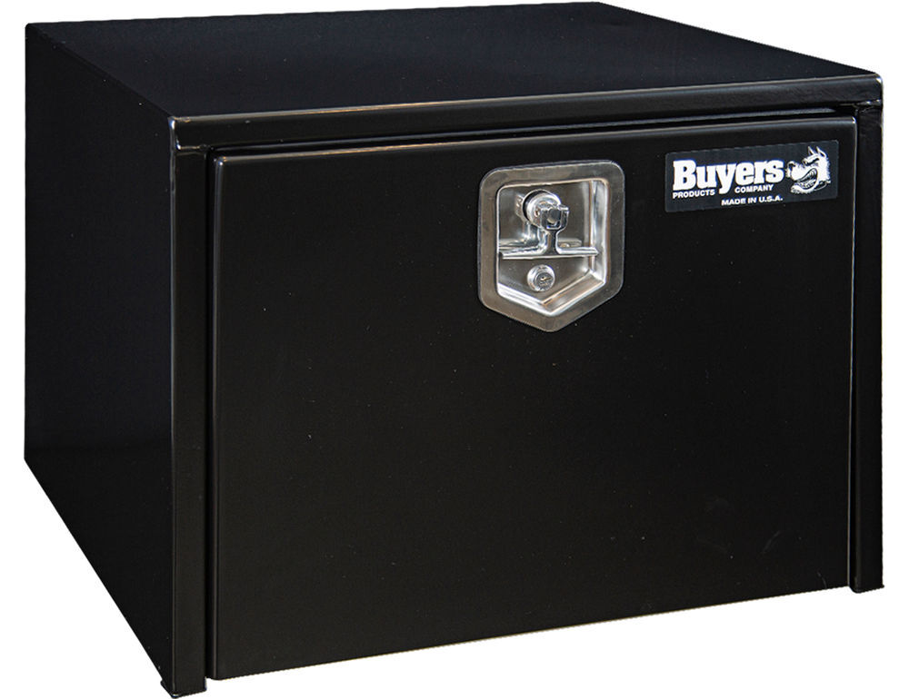 Buyers Products Company 18x18x24 Inch Black Steel Underbody Truck Box, large image number 1