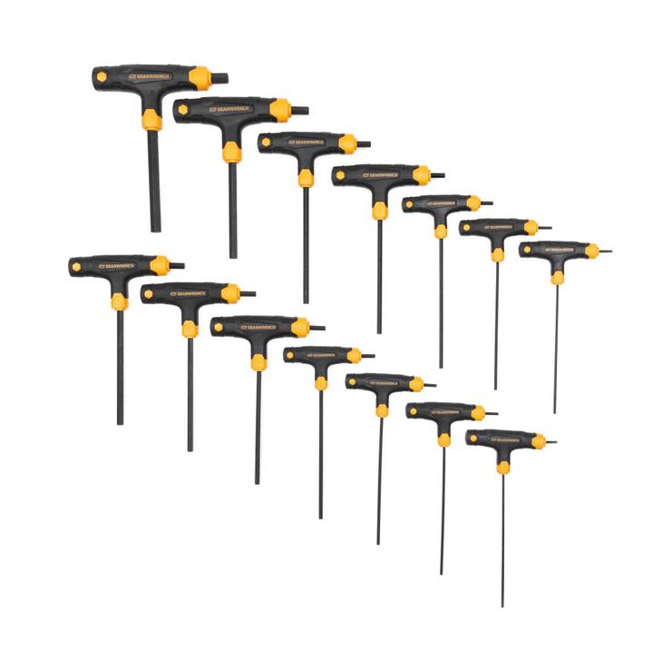 GEARWRENCH Hex Key Set SAE/Metric T Handle 14pc