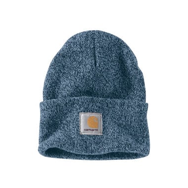 Carhartt Cuffed Beanie/Watch Hat Mens Regular OS Acrylic Knit Blue Night Blue/Alpine Blue