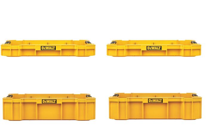 DEWALT TOUGHSYSTEM 2 Shallow and 2 Deep Tool Trays Bundle