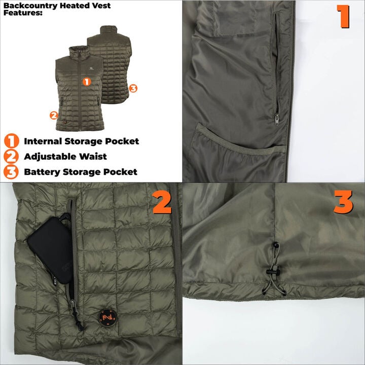 Mobile Warming Backcountry Vest Womens 7.4V, large image number 5
