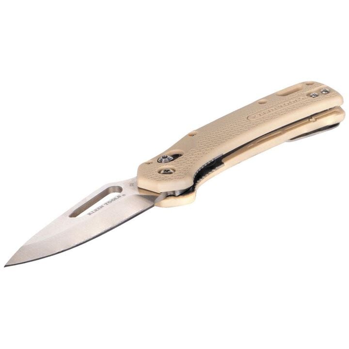Klein Tools KTO Drop Point Blade Knife, Sand, large image number 4