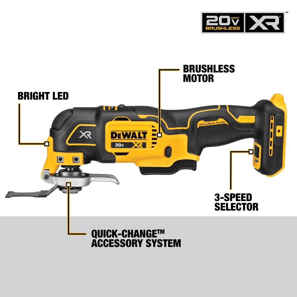 DEWALT 20V MAX Brushless 5 Tool Kit with Soft Storage DCKSS521D2 Acme Tools
