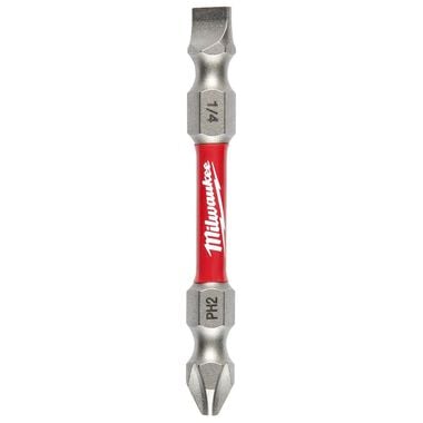 Milwaukee SHOCKWAVE Impact Phillips #2 / Slotted 1/4 in. Double Ended Bit