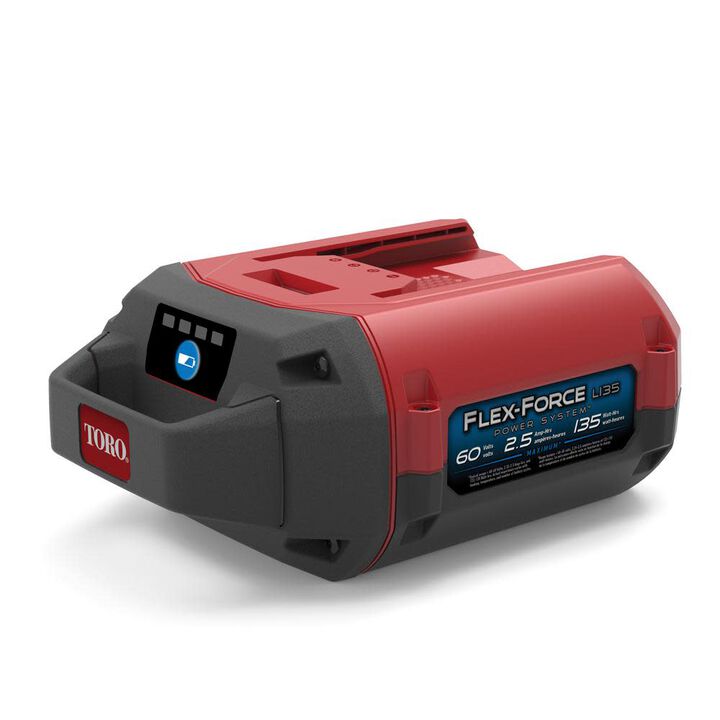 Toro Flex-Force 60V Max 60V 2.5Ah Lithium Ion Power Tool Battery Pack with Fuel Indicator, large image number 1