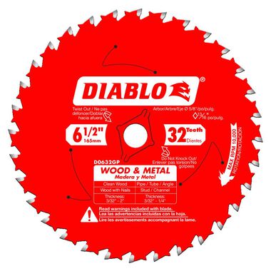 Diablo Tools Wood and Metal Cutting Blade