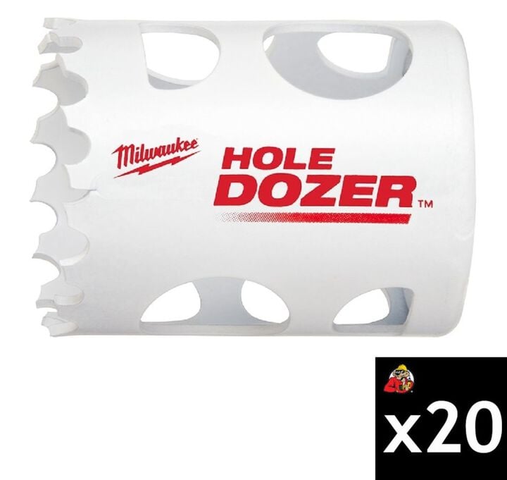 Milwaukee 1-1/2 Inch 3.5 TPI HOLE DOZER Bi-Metal Hole Saw Bundle, 20 Pieces, large image number 0