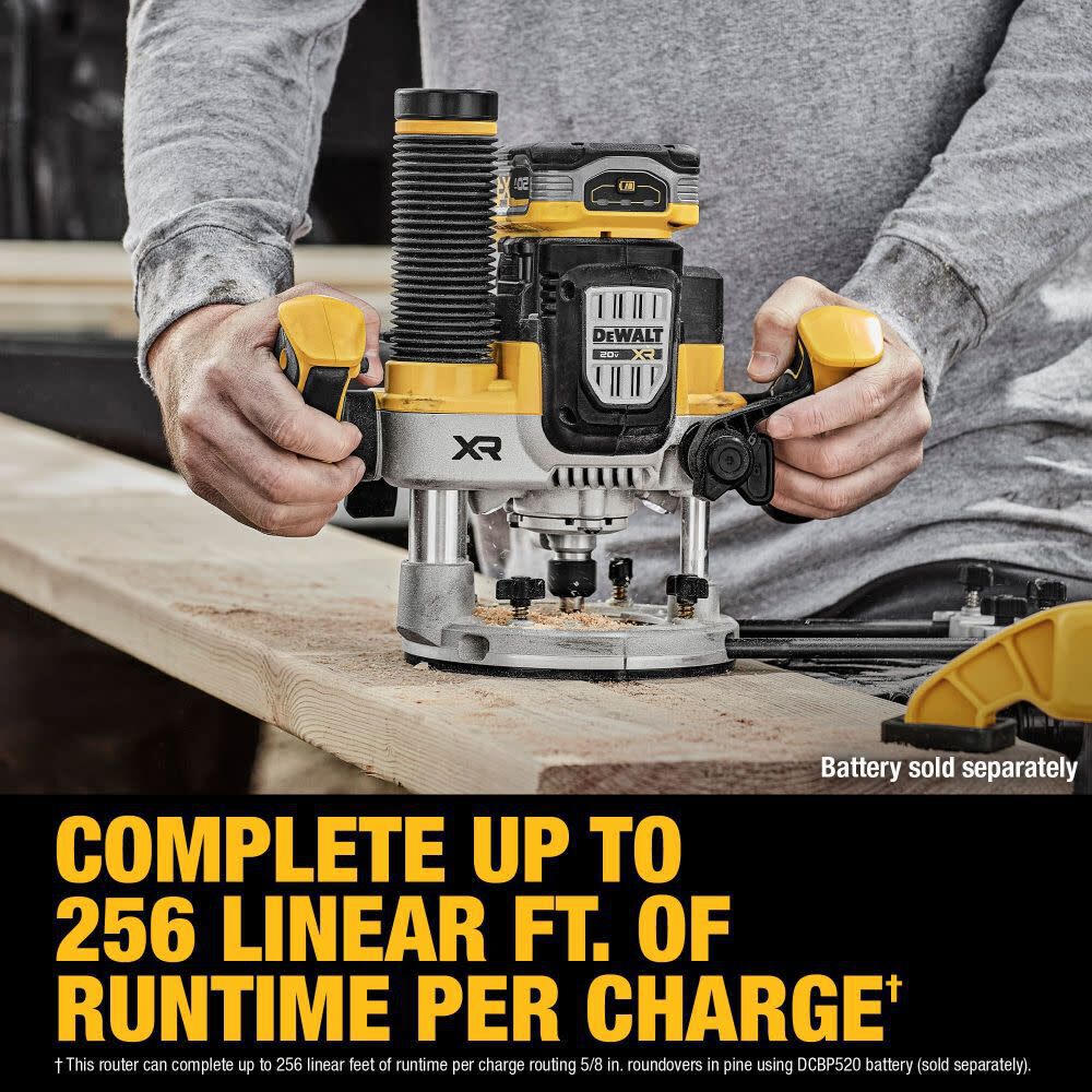 DEWALT 20V MAX Cordless Plunge Router & Battery Pack Bundle, large image number 10