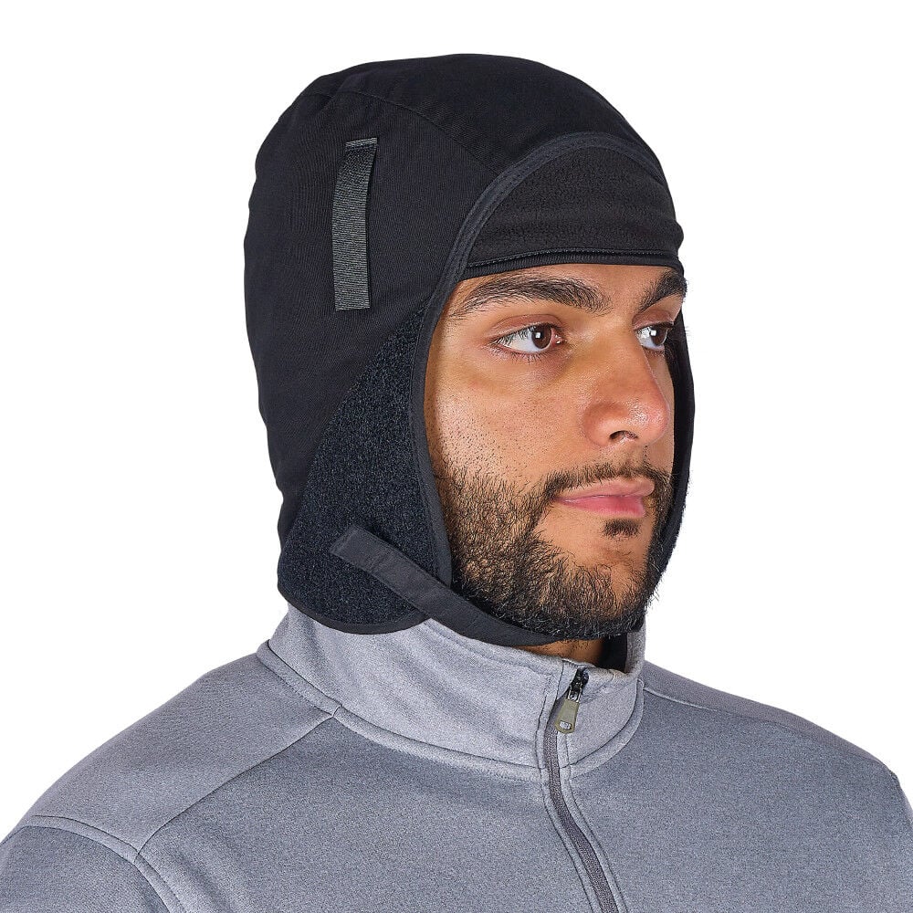 Ergodyne 6848 Short Fleece Winter Hard Hat Liner L/XL Black, large image number 1