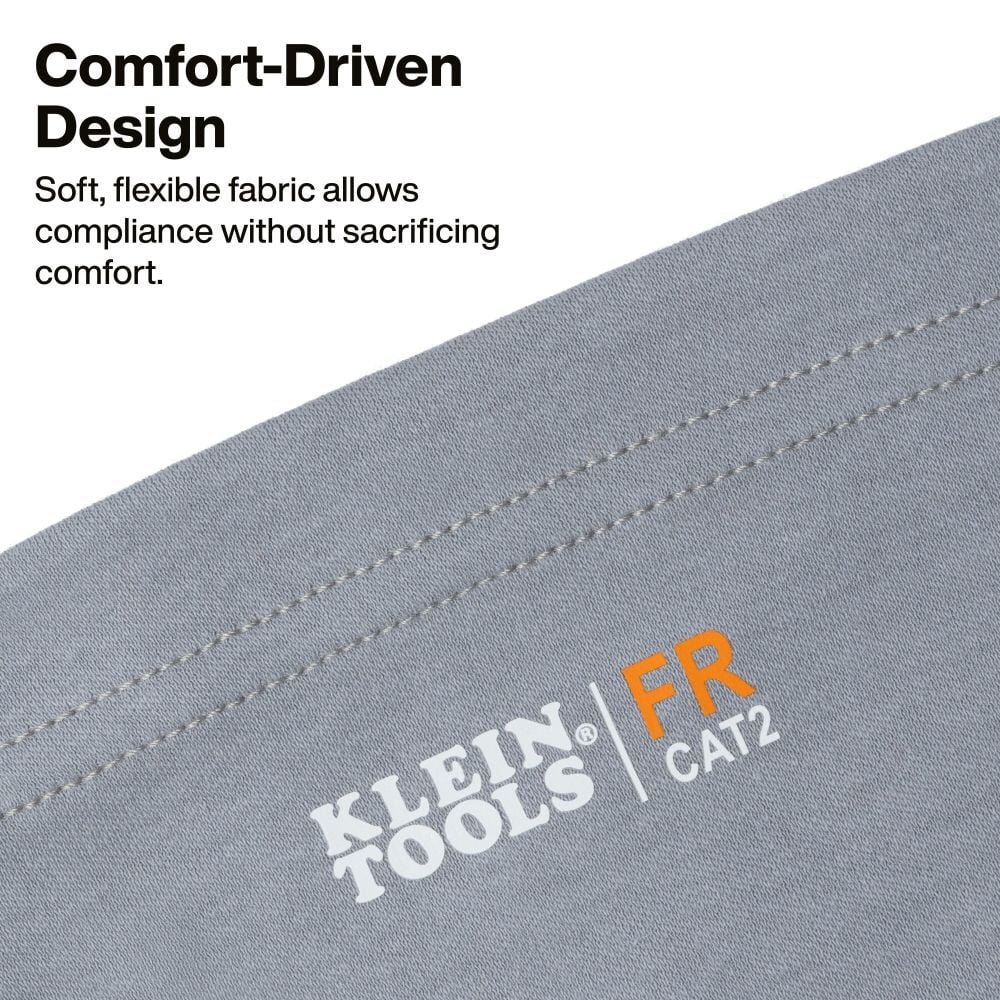 Klein Tools Flame-Resistant Neck Gaiter Gray, large image number 4