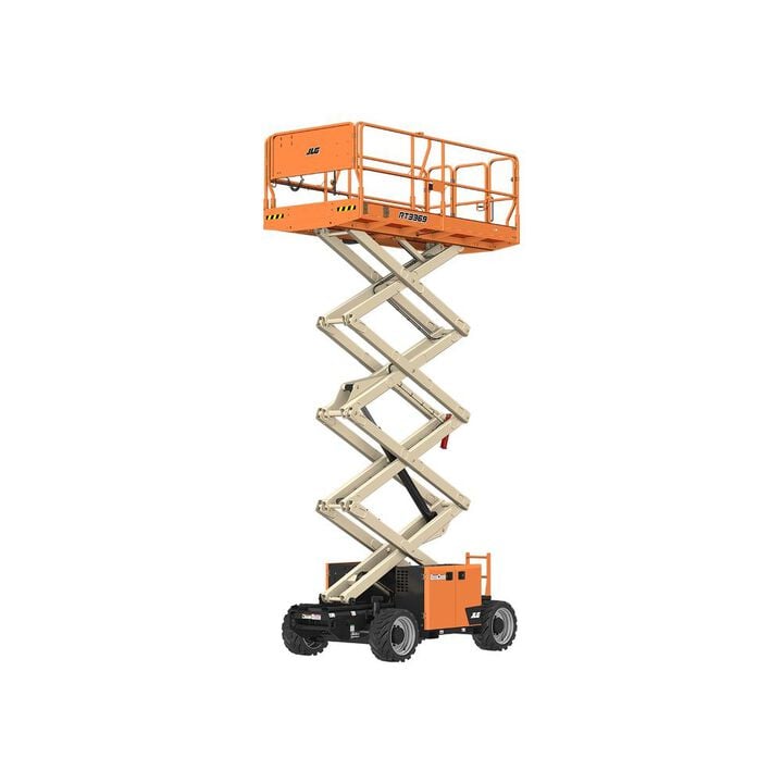 JLG 33' Rough Terrain Scissor Lift Engine Powered 2WD