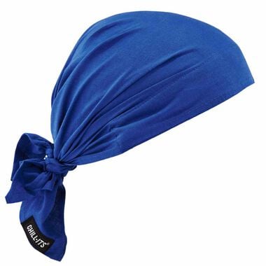 Ergodyne Chill Its 6710 Solid Blue Evaporative Cooling Triangle Hat