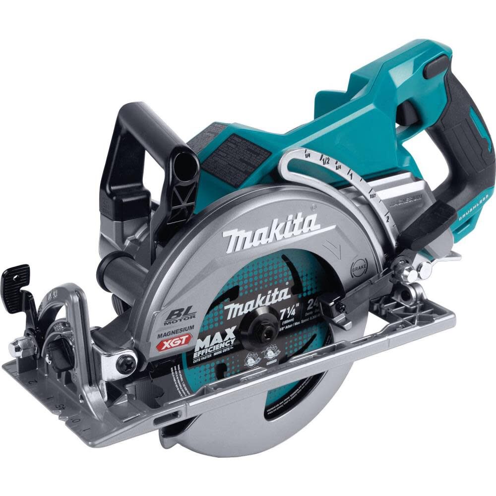 Makita XGT 40V max Circular Saw, Rear 