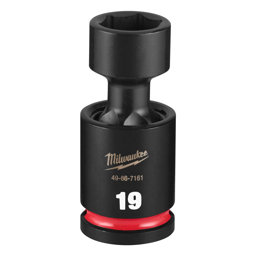 Milwaukee SHOCKWAVE Impact Duty 1/2 Inch Drive 19MM Standard Swivel Socket - 49-66-7161