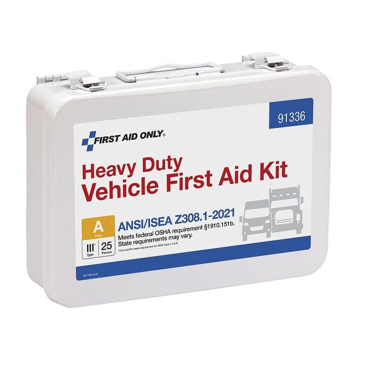 First Aid Only First Aid Kit 25 Person Heavy Duty Metal Portable, large image number 4