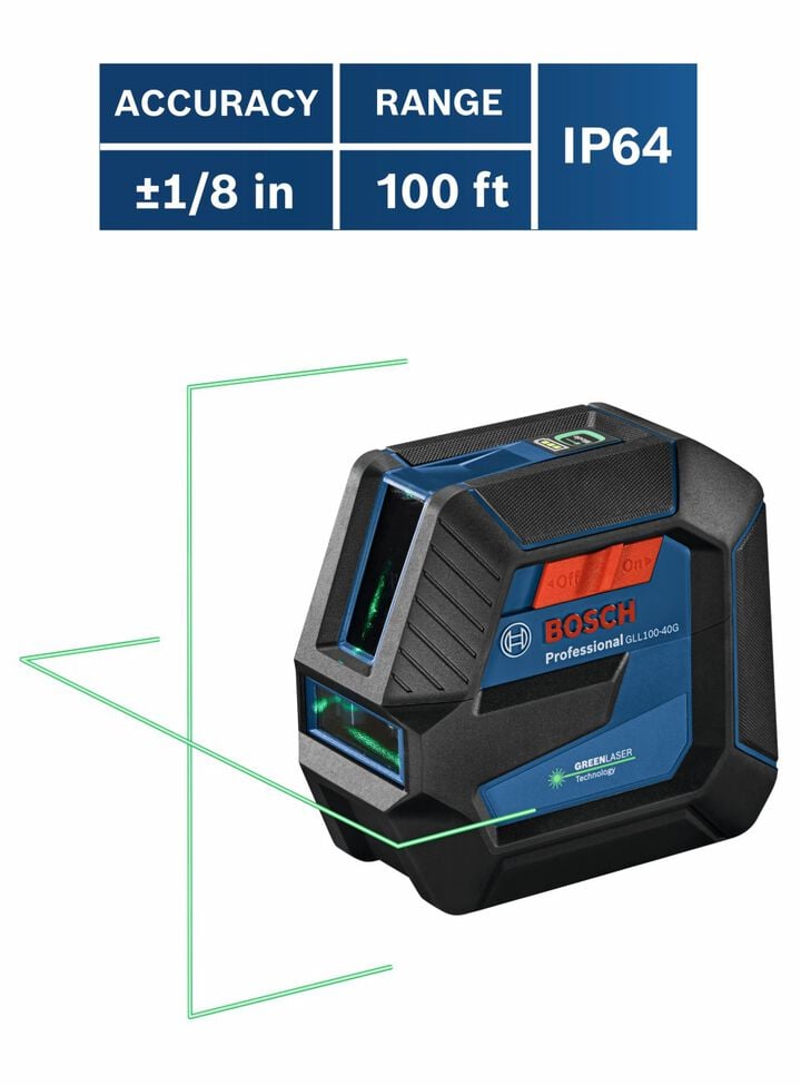 Bosch Green Beam Self Leveling Cross Line Laser Reconditioned, large image number 1