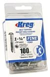 Kreg 1-1/4in #7 Fine WH Stainless Steel Pocket Screw - 100ct, small image number 1