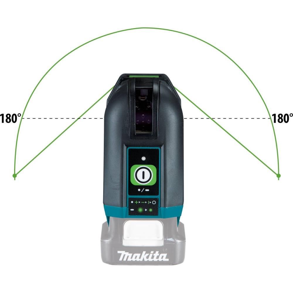 Makita 12V max CXT Self-Leveling Cross-Line/4-Point Green Beam Laser (Bare Tool), large image number 12