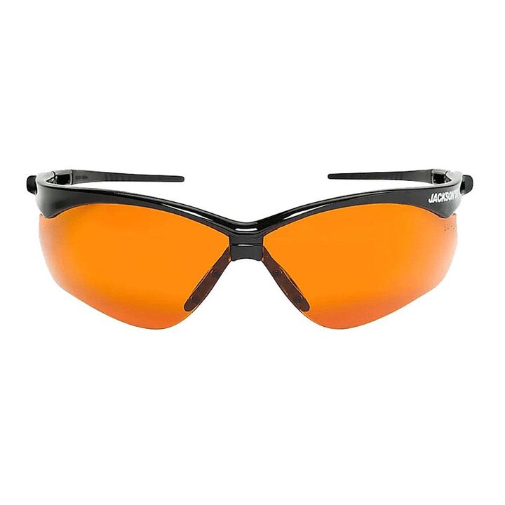 Jackson Safety Glasses Anti Scratch Coating Blue Shield Lens Black Frame, large image number 1