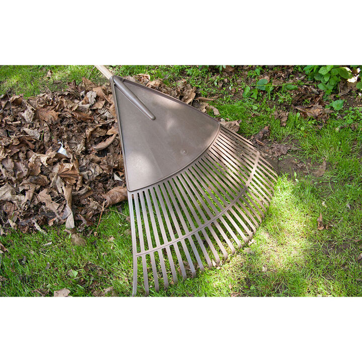Ames 30in Head Poly 30 Tine Leaf Rake with 48in Wood Handle, large image number 2