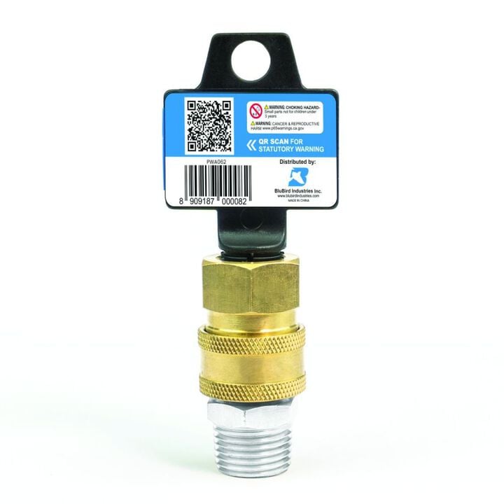 BluBird 3/8 Inch QD Male Plug x 3/8 Inch FNPT Pressure Washer Adapter, large image number 14