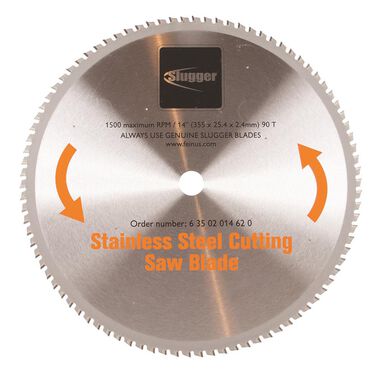 Fein 14 In. Saw Blade for Cutting Stainless Steel for the 14 In. Slugger by Metal Chop Saw, large image number 0