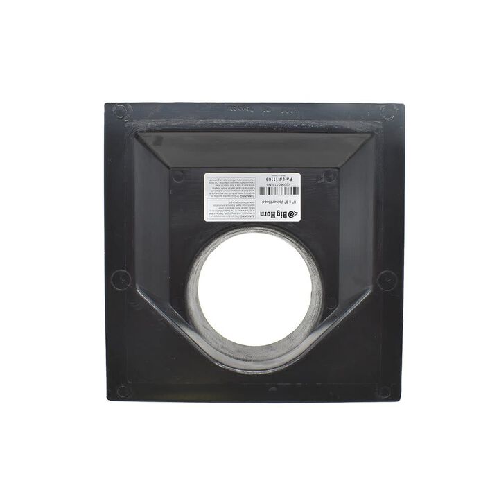 Big Horn 8 Inch x 8 Inch ABS Black Joiner Hood with 4 Inch Outlet, large image number 3